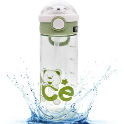 Бутылка для воды Nice, 650 мл, пластик, зеленая