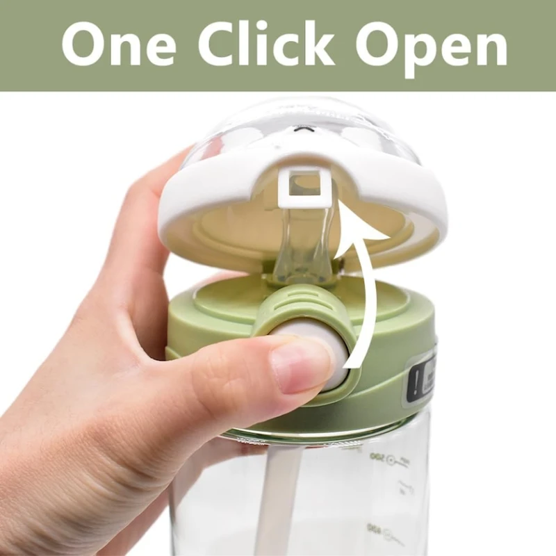 Бутылка для воды Nice, 650 мл, пластик, зеленая