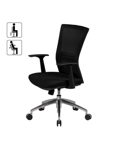 Ofis üçün kreslo 6898A, dəmir, qara, 102x58 sm