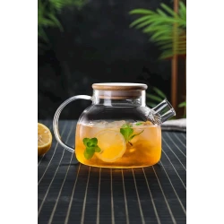 Заварной чайник NS770 стекло/бамбук, 1000 мл, термостойкий Заварной чайник NS770 стекло/бамбук, 1000 мл, термостойкий