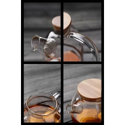 Заварной чайник NS770 стекло/бамбук, 1000 мл, термостойкий Заварной чайник NS770 стекло/бамбук, 1000 мл, термостойкий