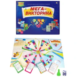 Настольная игра Рыжий Кот Мега-викторина, 3000 вопросов, 2-4 игрока, 12+ лет