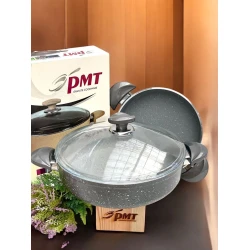 Сковородка PMT 265, гранит, серая, 26 см