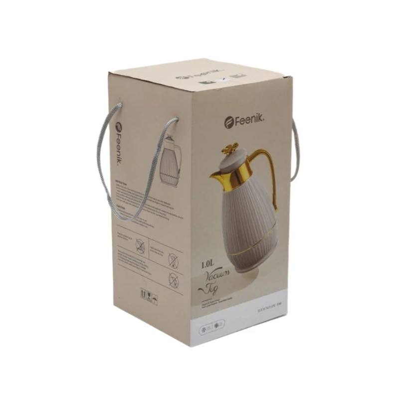 Termos-səhəng Feenik, 1000 ml, ağ/qızılı