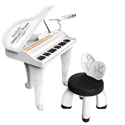 Детское пианино 8666B со скамьей и микрофоном Детское пианино 8666B со скамьей и микрофоном