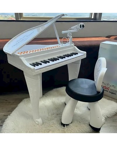 Uşaqlar üçün piano 8666B skamya və mikrofon ilə