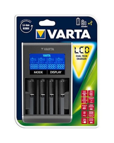 Batareya üçün şarj cihazı Varta LCD Dual Tech Charger göstərici ilə+M41