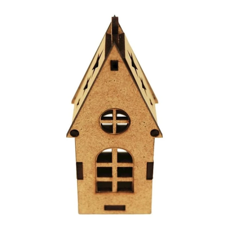 Заготовка Rosa Talent Избушка маленькая, 4.7x3.7x10.5 см, ДВП, с подвесом