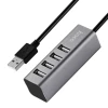 USB HUB Hoco HB1 4 Port Micro USB, Серый USB HUB Hoco HB1 4 Port Micro USB, Серый