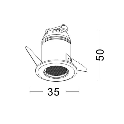 Спот Lustore LSS005A BK, черный