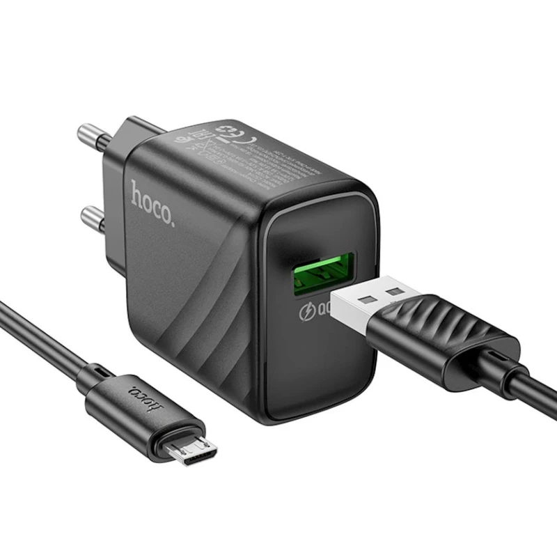 Сетевое зарядное устройство Hoco CS21A Rich QC3.0 (MicroUSB)