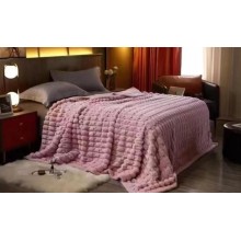 Örtük MiraNova SF-346, 210x230 sm, bambuk, çəhrayı