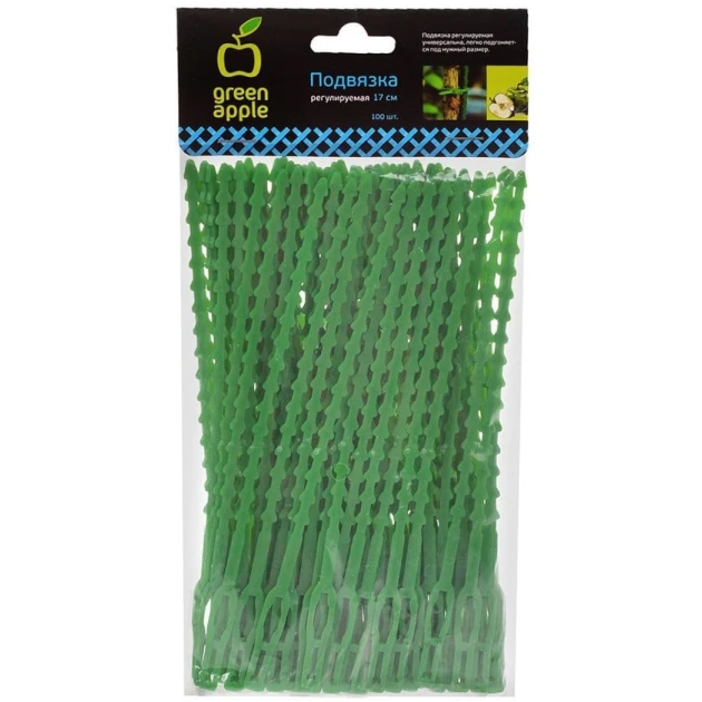 Bitkiləri bağlamaq üçün məftil Green Apple GTT-25, yaşıl, 17 sm, 100 əd