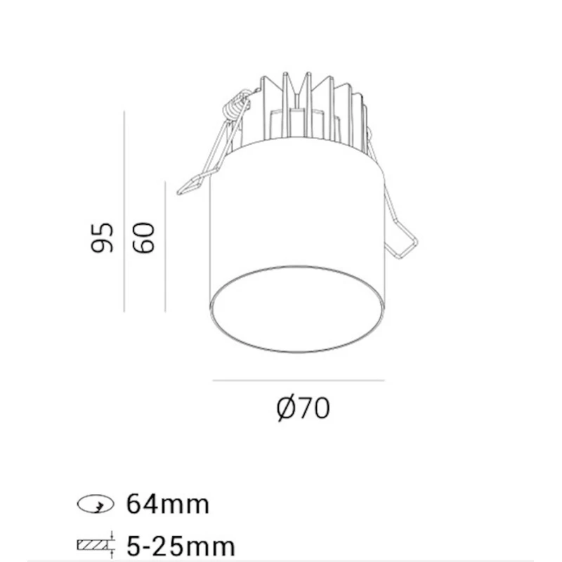 Спот Lustore SEMI TUBO WT, белый Спот Lustore SEMI TUBO WT, белый