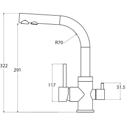 Смеситель Aquasanita Akvaduo 2663-001