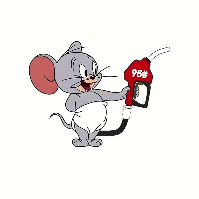 Креативные наклейки серии «Том и Джерри», прочные ветрозащитные наклейки на крышку бензобака и бампер, мультяшный дизайн, бензин 95 Avtomiks-95 Креативные наклейки серии «Том и Джерри», прочные ветрозащитные наклейки на крышку бензобака и бампер, мультяшный дизайн, бензин 95 Avtomiks-95