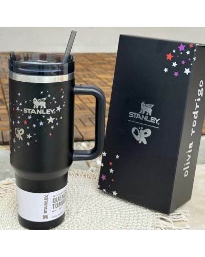 Термокружка Stanley and Olivia Rodrigo Quencher H2.O FlowState Tumbler Black 1.8L