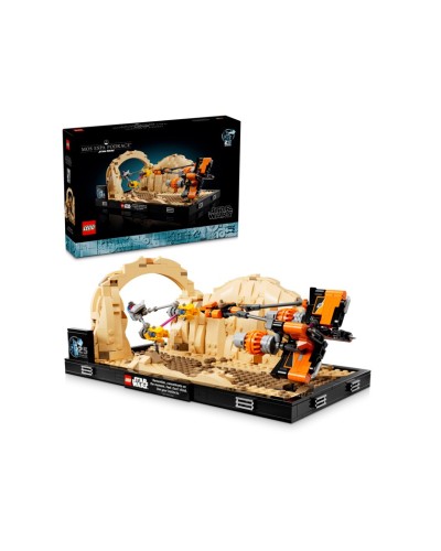 Konstruktor LEGO Star Wars Mos Espa Podrace Diorama 75380, böyüklər üçün, 718 hissə - 75380