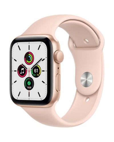 Ağıllı-saat Apple Watch SE GPS 44 mm Gold Aluminium Case with Pink Sand Sport Band (MYDR2LL/A)