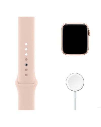 Ağıllı-saat Apple Watch SE GPS 44 mm Gold Aluminium Case with Pink Sand Sport Band (MYDR2LL/A)