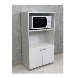 Stellaj 3563_L-M 2StellajMicrowWh, 62x34.2x112 см, ЛДСП, белый