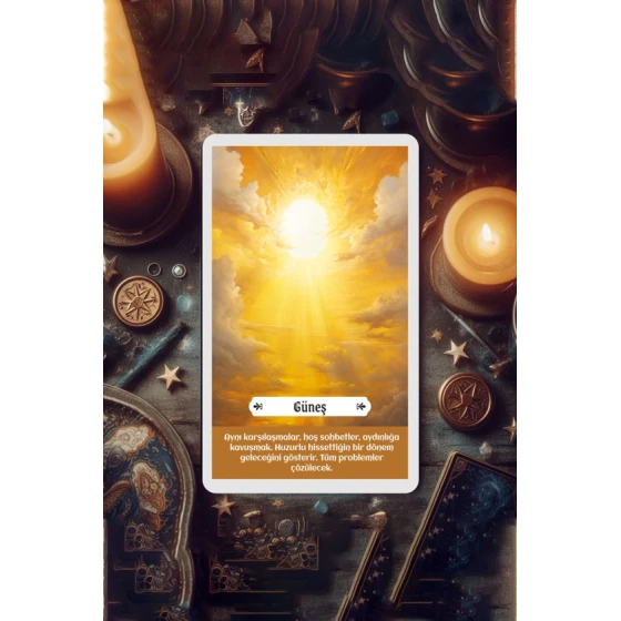 Карта Таро Pia Tarot Kehanet Destesi, на турецком языке