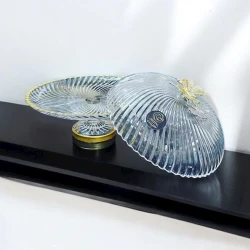 Стойка для торта BTC-137, стекло, прозрачная, 32 см