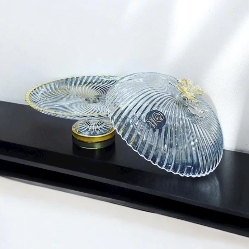 Tort qabı BTC-137, şüşə, şəffaf, 32 sm