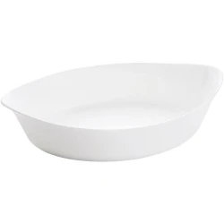 Bişirmə üçün forma Luminarc Smart Cuisine LM N3567, 17x29 sm, oval, şüşə keramika, ağ