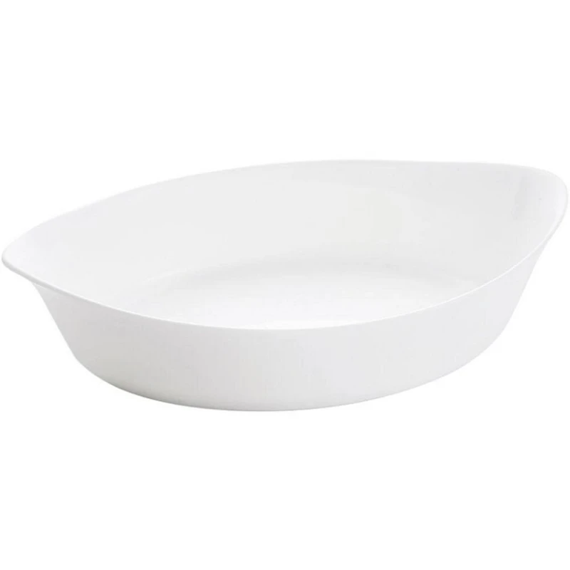 Bişirmə üçün forma Luminarc Smart Cuisine LM N3567, 17x29 sm, oval, şüşə keramika, ağ