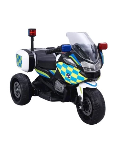 Uşaqlar üçün elektrik motosikl BMW PP Infinity Mini Police, 7 km/s qədər, 2-5 yaş, 75x50x34 sm