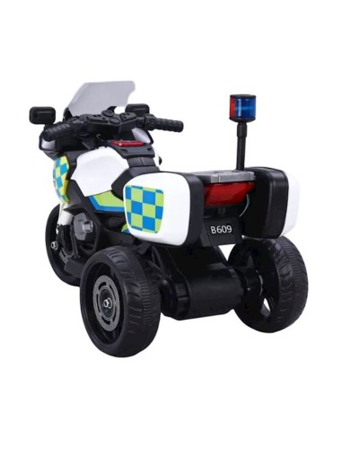 Uşaqlar üçün elektrik motosikl BMW PP Infinity Mini Police, 7 km/s qədər, 2-5 yaş, 75x50x34 sm