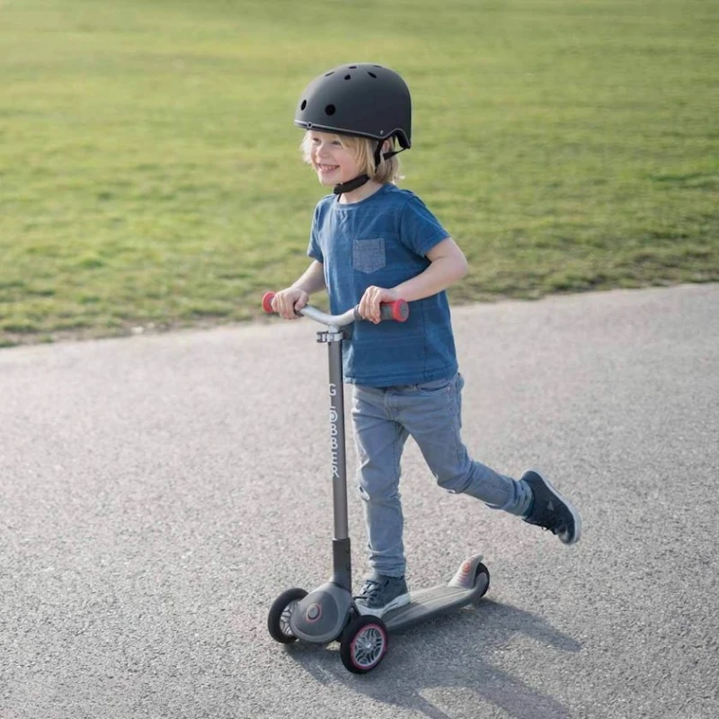 Детский самокат Globber Primo, черный/красный