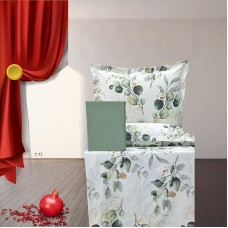 Yataq dəsti Narlı 001135, yorğan üzü 160x220 sm (2 əd), mələfə 240x260 sm, yastıq üzü 50х70 sm (2 əd), ailəvi, pambıq, rəngbərəng