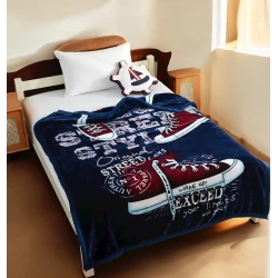 Покрывало-одеяло детское для мальчиков Luxe Cotton 000780, 150x200 см, шелк/бамбук, синее Покрывало-одеяло детское для мальчиков Luxe Cotton 000780, 150x200 см, шелк/бамбук, синее