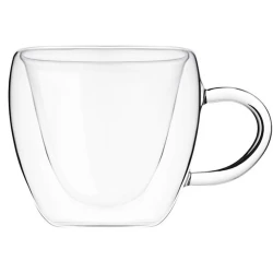 Набор чашек Ardesto 2 шт, 300 мл, стекло, прозрачный Набор чашек Ardesto 2 шт, 300 мл, стекло, прозрачный