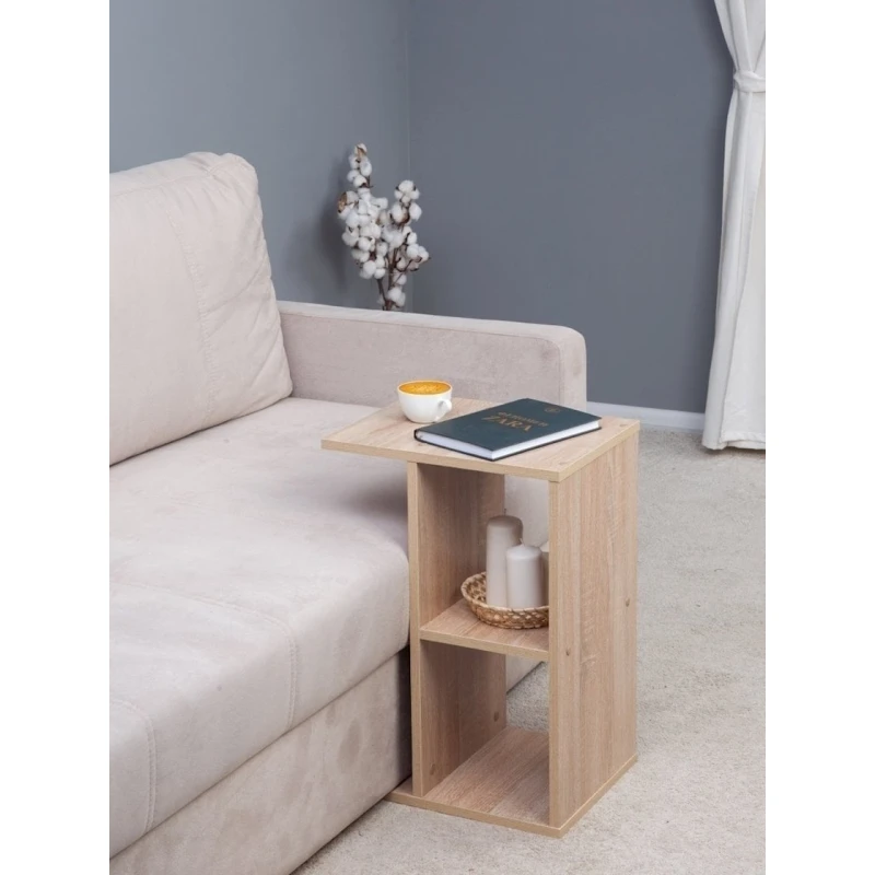 Журнальный столик Letta 60x47x30 см, ЛДСП, древесный Журнальный столик Letta 60x47x30 см, ЛДСП, древесный