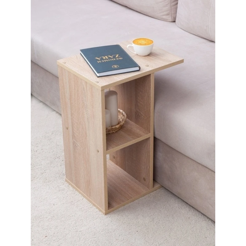 Журнальный столик Letta 60x47x30 см, ЛДСП, древесный Журнальный столик Letta 60x47x30 см, ЛДСП, древесный