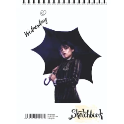 Bloknot Sketchbook W29 Wednesday A5, 30 vərəq, ağ