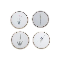 Набор тарелок Porland Botanical 04ALM007234, разноцветный, 21 см, 4 шт