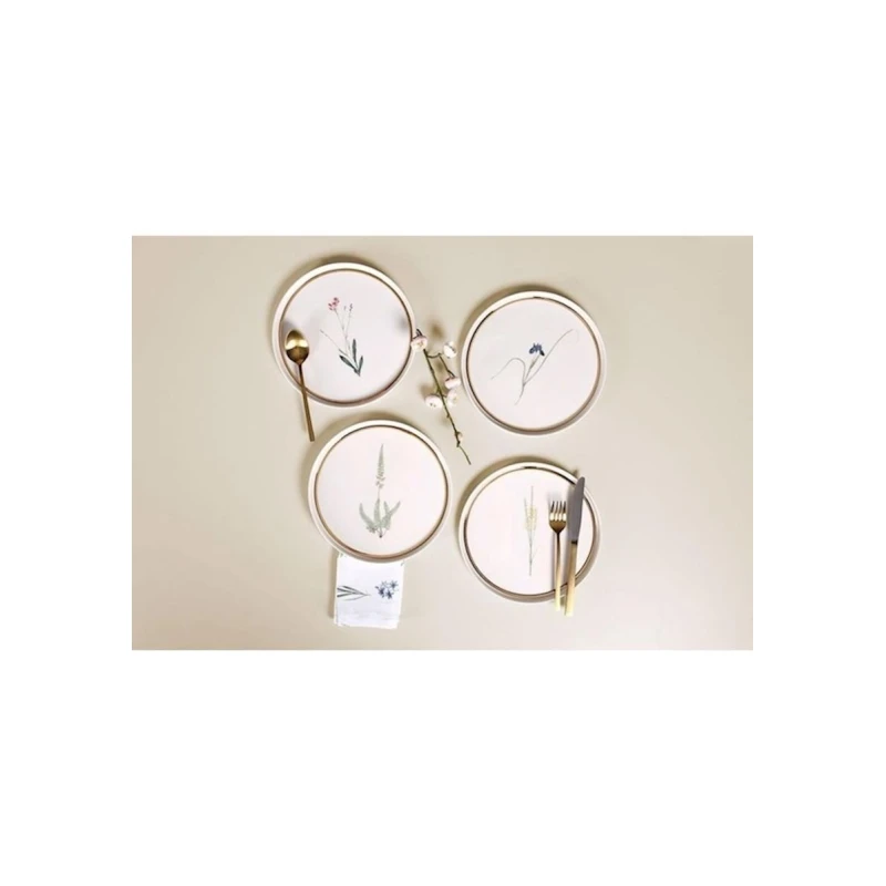 Набор тарелок Porland Botanical 04ALM007234, разноцветный, 21 см, 4 шт Набор тарелок Porland Botanical 04ALM007234, разноцветный, 21 см, 4 шт