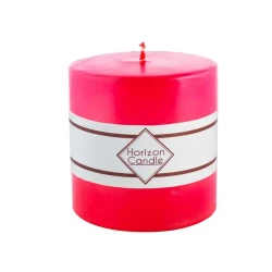 Свеча Horizon Candles, 15х15 см, парафин, красный