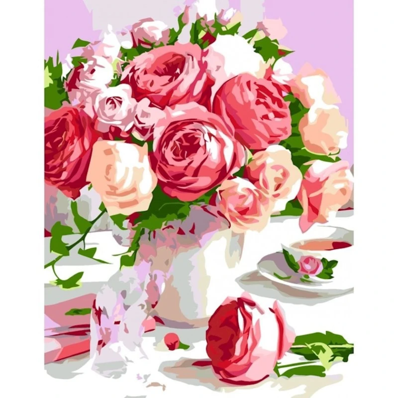 Картина по номерам Rosa Start, Душистый букет, акриловая, 35х45см Картина по номерам Rosa Start, Душистый букет, акриловая, 35х45см