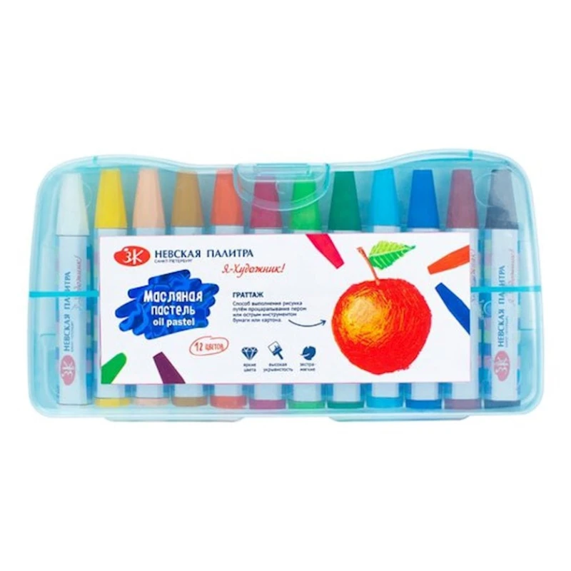 Набор масляной пастели Невская палитра Я - Художник!, 12 цветов Набор масляной пастели Невская палитра Я - Художник!, 12 цветов