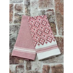 Набор кухонных полотенец TZE-520, 50х70 см, разноцветный, 12 шт