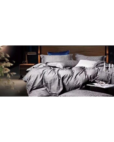 Yataq dəsti Maison Dor homestore_vm648, yorğan üzü 200x220 sm, mələfə 240x260 sm, yastıq üzü (2 əd) 50x70 sm, ikinəfərlik, satin, boz