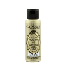 Akril boya-metallik Cadence Waterbased Gilding Paint 107 Platinum 70 ml