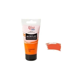 Акриловая краска художественная Rosa Studio 407, оранжевый, 75 мл