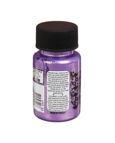 Akril boya-metallik Cadence Dora Metallic Paint 189 Heather 50 ml