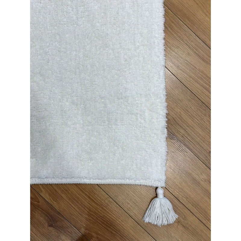 Ковровая дорожка Natural halı nth_WHITE02, 120x180 см, хлопок, белый Ковровая дорожка Natural halı nth_WHITE02, 120x180 см, хлопок, белый